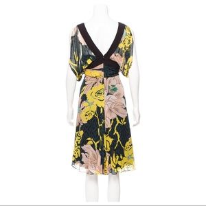DVF Lulea Chiffon Dress Sz 2
